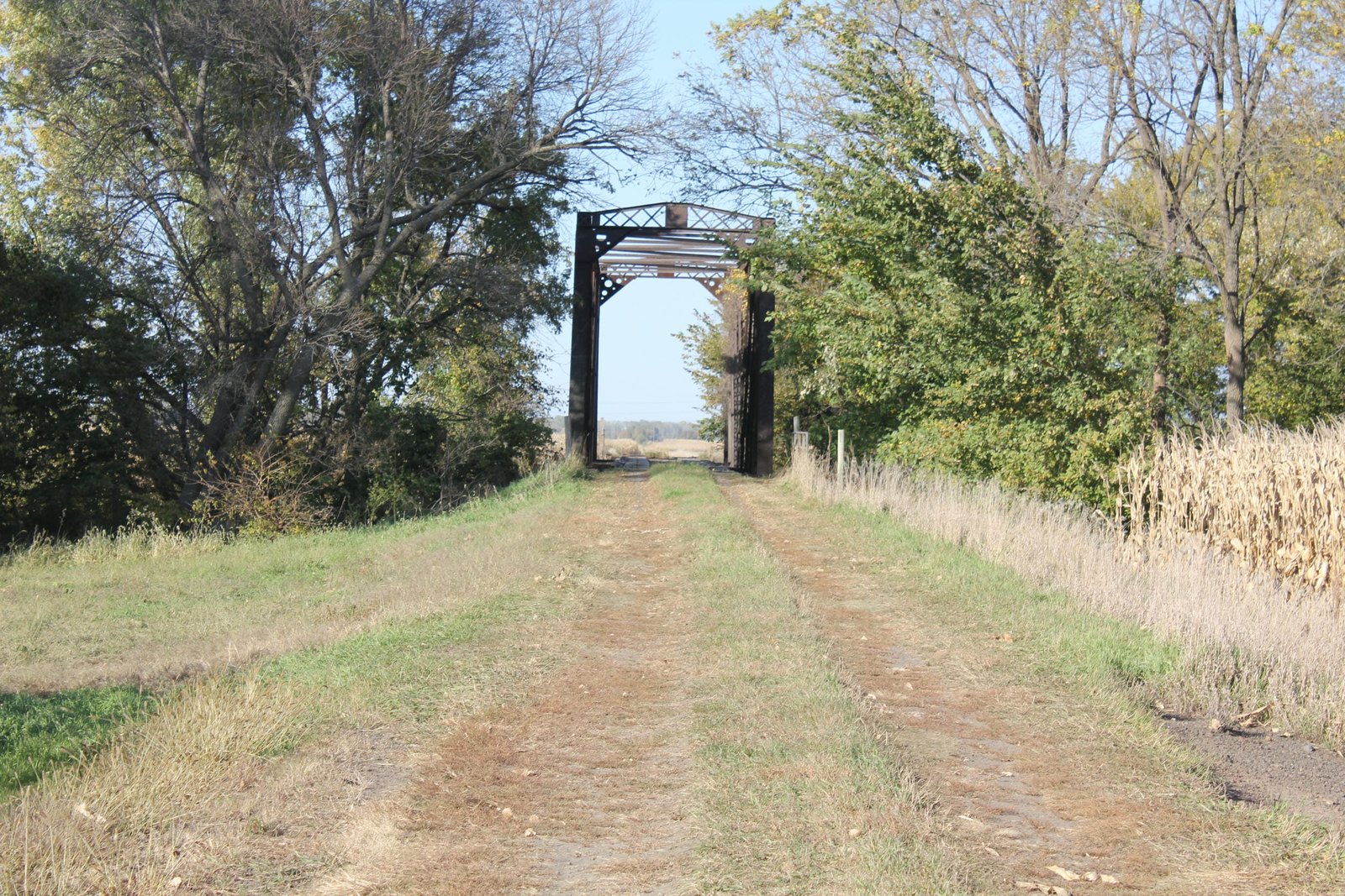 Looking north